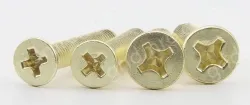 Golden Flat Head Screws M6*105