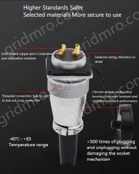 WS28-16 pole male plug TQ