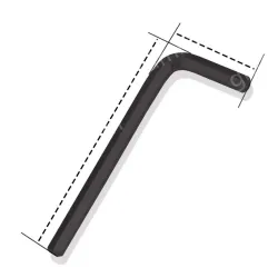 Black 5.0mm (short) - 10 pcs