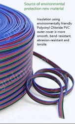 LED light connecting cable 18AWG*6 and (34/0.178TS)