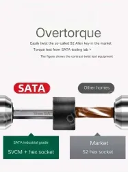 Extended ball head hex wrench 2mm 81105