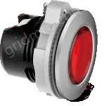 Green transparent button, plastic spray painted silver edge, can be equipped with lamp holder module