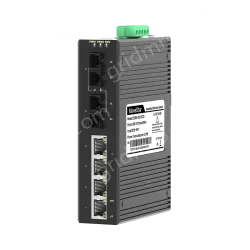 2 Ports 100M F(x) + 4 Ports 10/100M T(x) Din-Rail Unmanaged Industrial Ethernet Switch