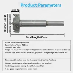 Woodworking hole opener 45mm