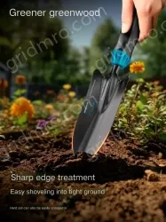 Gardening three-pronged shovel